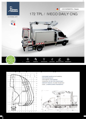 Autoplošiny s teleskopickým výložníkem France Elévateur 172 TPL CNG