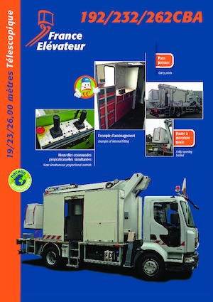 Autoplošiny s teleskopickým výložníkem France Elévateur 232 CBA