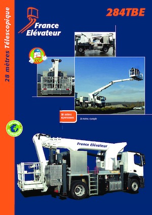 Autoplošiny s teleskopickým výložníkem France Elévateur 284 TBE