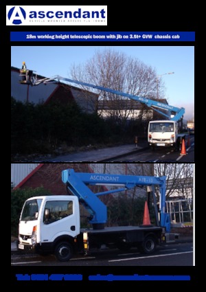 Autoplošiny s teleskopickým výložníkem Ascendant A18-13TJ