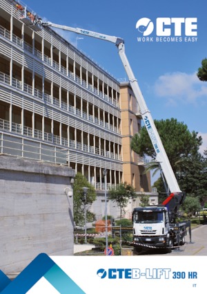 Autoplošiny s teleskopickým výložníkem CTE B-Lift 390 HR