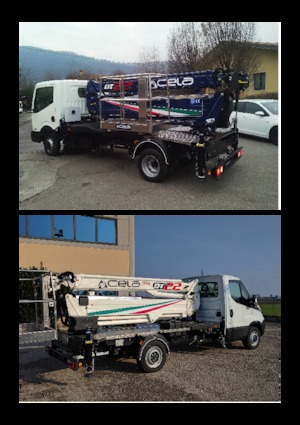 Autoplošiny s teleskopickým výložníkem CELA DT22