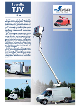 Autoplošiny s teleskopickým výložníkem GSR E140TJV Basic