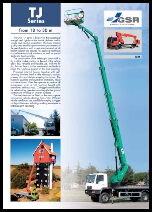 Autoplošiny s teleskopickým výložníkem GSR E180TJ Compact 