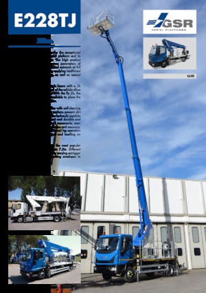 Autoplošiny s teleskopickým výložníkem GSR E228TJ Comfort