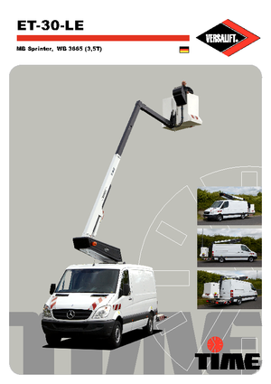 Autoplošiny s teleskopickým výložníkem Versalift ET-30-LE