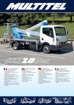 Přívěsné kloubové pracovní plošiny Multitel HX 200 EX