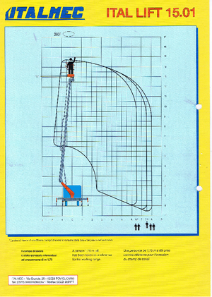 Autoplošiny s teleskopickým výložníkem Italmec Ital Lift 15.01