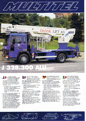 Autoplošiny s teleskopickým výložníkem Pagliero J 328.200 Alu