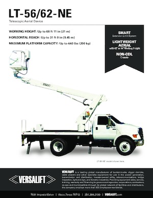 Autoplošiny s teleskopickým výložníkem Versalift LT 56 NE