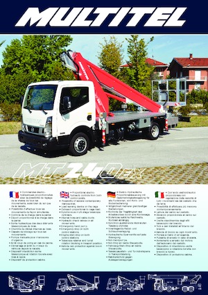 Autoplošiny s teleskopickým výložníkem Multitel MT 240 EX