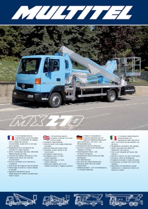 Autoplošiny s teleskopickým výložníkem Multitel MX 270