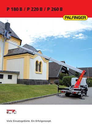 Autoplošiny s teleskopickým výložníkem Palfinger P 260 B