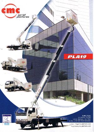 Autoplošiny s teleskopickým výložníkem CMC PLA 19