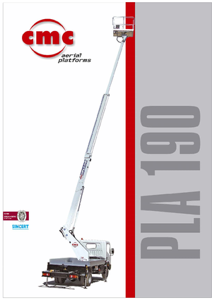 Autoplošiny s teleskopickým výložníkem CMC PLA190