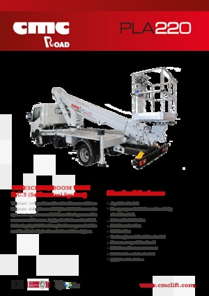 Autoplošiny s teleskopickým výložníkem CMC PLA220