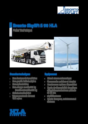 Autoplošiny s teleskopickým výložníkem Bronto Skylift S 90 HLA