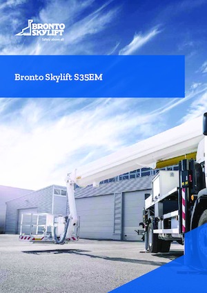 Autoplošiny s teleskopickým výložníkem Bronto Skylift S35EM