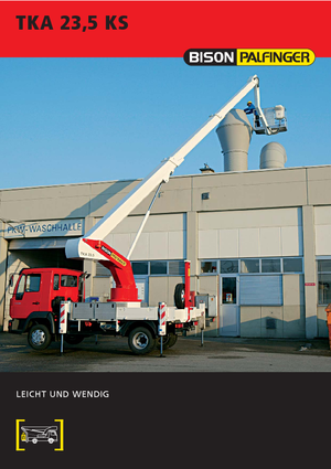 Autoplošiny s teleskopickým výložníkem Bison-Palfinger TKA 23,5 KS