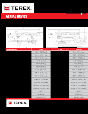 Autoplošiny s teleskopickým výložníkem Terex TL80