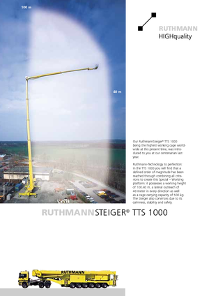 Autoplošiny s teleskopickým výložníkem Ruthmann TK 145 (Fa.)