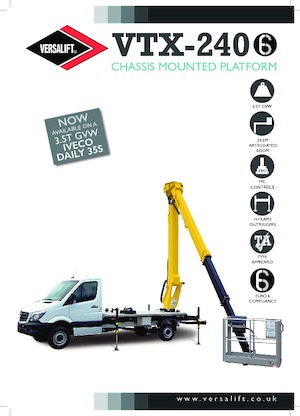 Autoplošiny s teleskopickým výložníkem Versalift VTX-240 