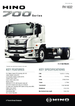 Tahače Hino 700 FH 1832 4x2