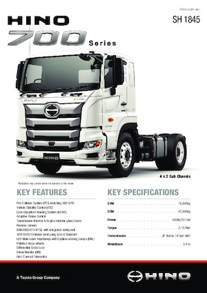Tahače Hino 700 SH 1845 4x2