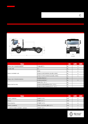 Tahače Renault C CAB2300 460 4X2 T E6