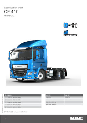 Tahače DAF CF 410 FTN