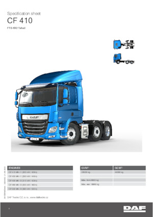 Tahače DAF CF 450 FTG