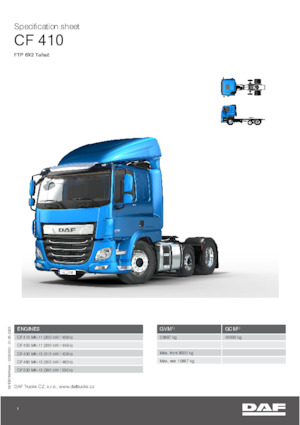 Tahače DAF CF 480 FTP