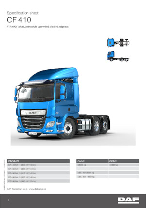 Tahače DAF CF 480 FTR