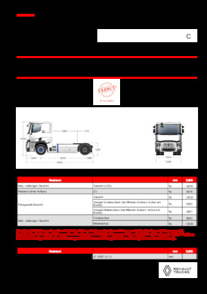Tahače Renault E-TECH C - T4x2 ROAD