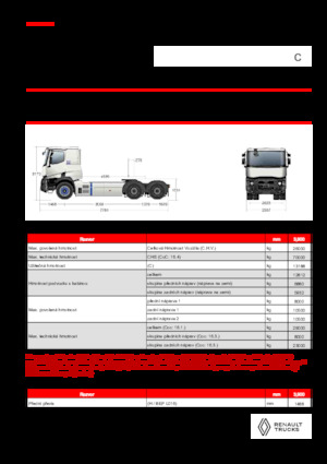 Tahače Renault E-TECH C - T6x4 OFF ROAD