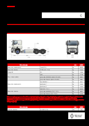 Tahače Renault E-TECH C - T6x4 ROAD