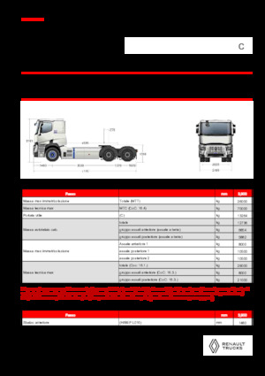 Tahače Renault E-TECH C - T6x4 ROAD