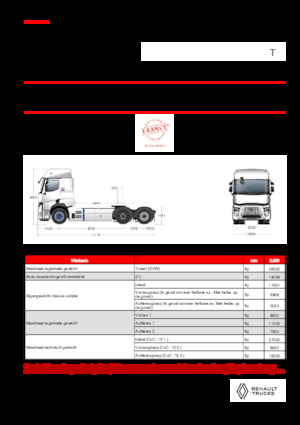 Tahače Renault E-TECH T - T6x2 TAG