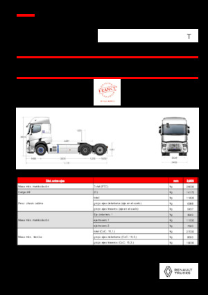 Tahače Renault RT E-TECH T - T6x2 TAG