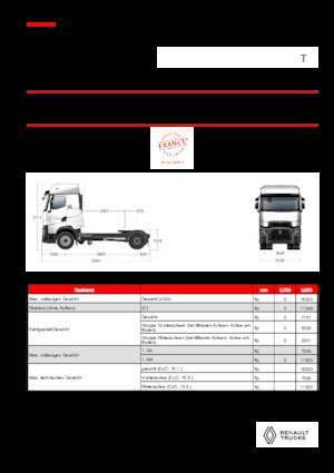 Tahače Renault T HIGH T4X2 LOW 13L E6