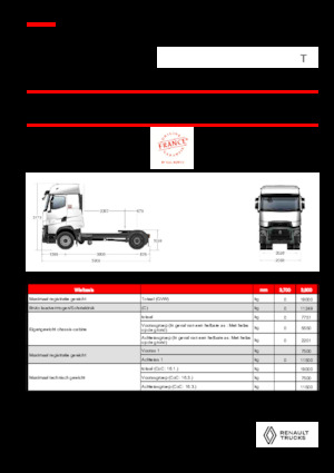 Tahače Renault T HIGH T4X2 LOW 13L E6