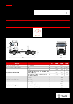 Tahače Renault T HIGH T6X2 LOW 13L E6
