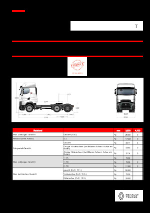 Tahače Renault T HIGH T6X2 PUSHER 13L E6
