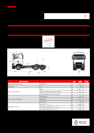 Tahače Renault T HIGH T6X2 PUSHER 13L E6