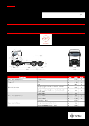 Tahače Renault T HIGH T6X2 PUSHER 13L E6