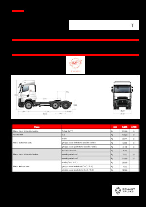 Tahače Renault T HIGH T6X2 PUSHER 13L E6
