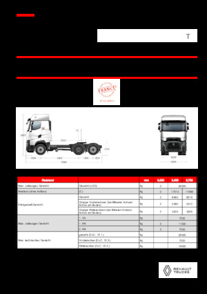 Tahače Renault T HIGH T6X2 TAG 13L E6