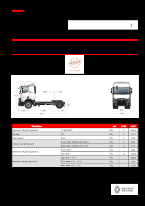 Tahače Renault T T4X2 LOW 13L E6