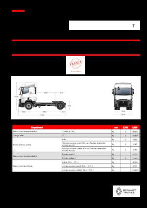 Tahače Renault T T4X2 X-LOW 11L E6