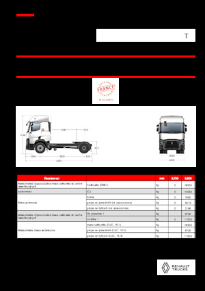 Tahače Renault T T4X2 X-LOW 13L E6